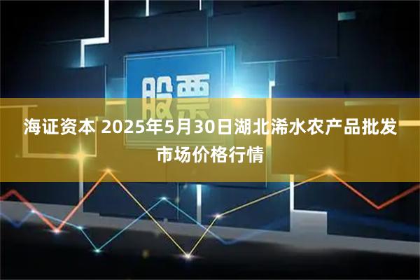 海证资本 2025年5月30日湖北浠水农产品批发市场价格行情